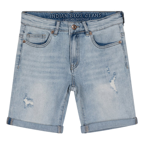 Indian Blue Jeans - Andy Short Damaged Repaired