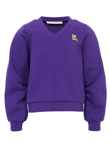 LOOXS 10sixteen - Paarse sweater V-hals Scuba
