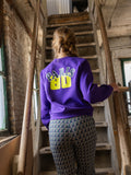 LOOXS 10sixteen - Paarse sweater V-hals Scuba