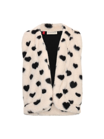 Little Looxs - Gilet Offwhite Hearts