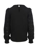 Little Looxs - Lace top Zwart