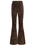 Little Looxs - Velours flared broekje Leopard