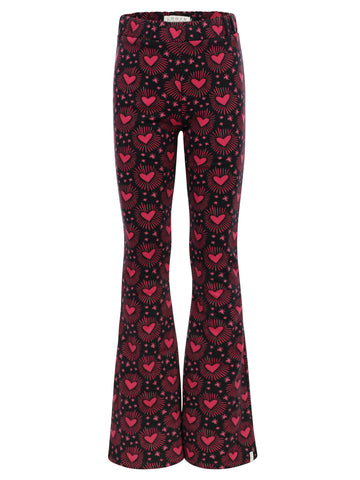 Little Looxs - Flared sweat pants Boho Hearts