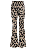 Little Looxs - Flared broek Flowerfield Zwart