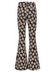 Little Looxs - Flared broek Flowerfield Zwart