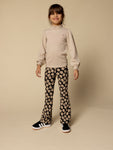 Little Looxs - Flared broek Flowerfield Zwart