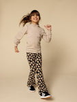 Little Looxs - Flared broek Flowerfield Zwart