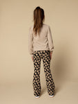 Little Looxs - Flared broek Flowerfield Zwart