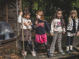 Little Looxs - Flared broek Flowerfield Zwart