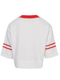 LOOXS 10sixteen - T-shirt Wit / Rood V-hals
