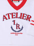 LOOXS 10sixteen - T-shirt Wit / Rood V-hals