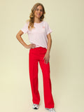 LOOXS 10sixteen - Sweat pants Straight Leg Rood Viscose