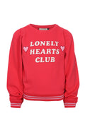 Looxs Little - Sweater Rood Lonely Hearts Club