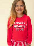Looxs Little - Sweater Rood Lonely Hearts Club
