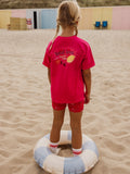 Looxs Little - T-shirt Extra lang Warm Pink