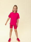 Looxs Little - T-shirt Extra lang Warm Pink