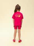 Looxs Little - T-shirt Extra lang Warm Pink