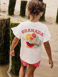 Looxs Little - Mouwloze sweater Offwhite