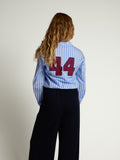 LOOXS 10sixteen - Blouse Ice Blue Gestreept
