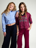 LOOXS 10sixteen - Blouse Ice Blue Gestreept