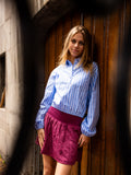 LOOXS 10sixteen - Blouse Ice Blue Gestreept