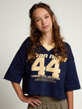 LOOXS 10sixteen - T-shirt Navy V-hals