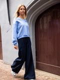 LOOXS 10sixteen - Super wide leg broek Navy