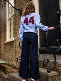 LOOXS 10sixteen - Super wide leg broek Navy