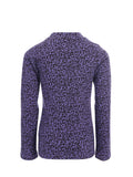 Looxs Little - T-shirt krinkel jersey Purple Leopard