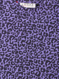 Looxs Little - T-shirt krinkel jersey Purple Leopard