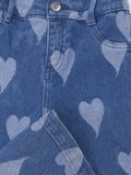 Looxs Little -Wide leg Dark Denim Hearts