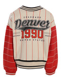 LOOXS 10sixteen - Baseball sweater loose fit Rood