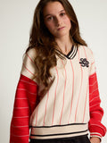 LOOXS 10sixteen - Baseball sweater loose fit Rood