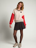 LOOXS 10sixteen - Baseball sweater loose fit Rood