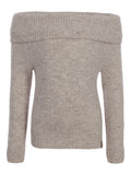 LOOXS 10sixteen - Gebreide trui Offshoulder Ivory Melee