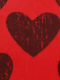 Looxs Little - Velours top Koraal Big Hearts