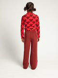 Looxs Little - Velours top Koraal Big Hearts