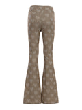 Looxs Little - Flared broek Zand-Hartjes
