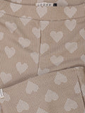 Looxs Little - Flared broek Zand-Hartjes