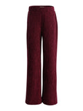 Looxs Little - Velours krinkel Wide Leg Ruby Red