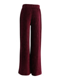 Looxs Little - Velours krinkel Wide Leg Ruby Red
