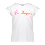 Geisha - T -Shirt "be happy"puff text