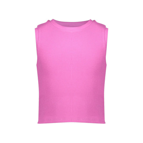 Geisha -  Top rib cropped sleeveless