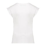 Geisha - T-shirt rib ruffle sleeves