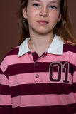 Geisha - Sweat striped with collar