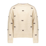 Geisha - Pullover little bow embroidery