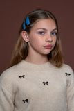 Geisha - Pullover little bow embroidery