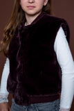 Geisha - Gilet fur with rib