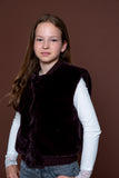 Geisha - Gilet fur with rib