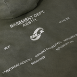 Rellix - Hoodie Rellix Backprint Brush | Army Wood